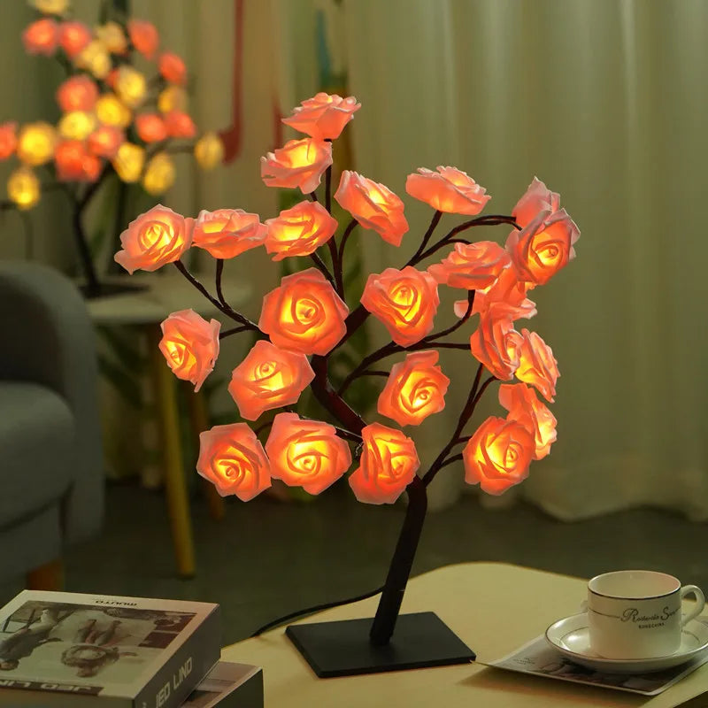LED Rose Tree Lights USB  Lamp