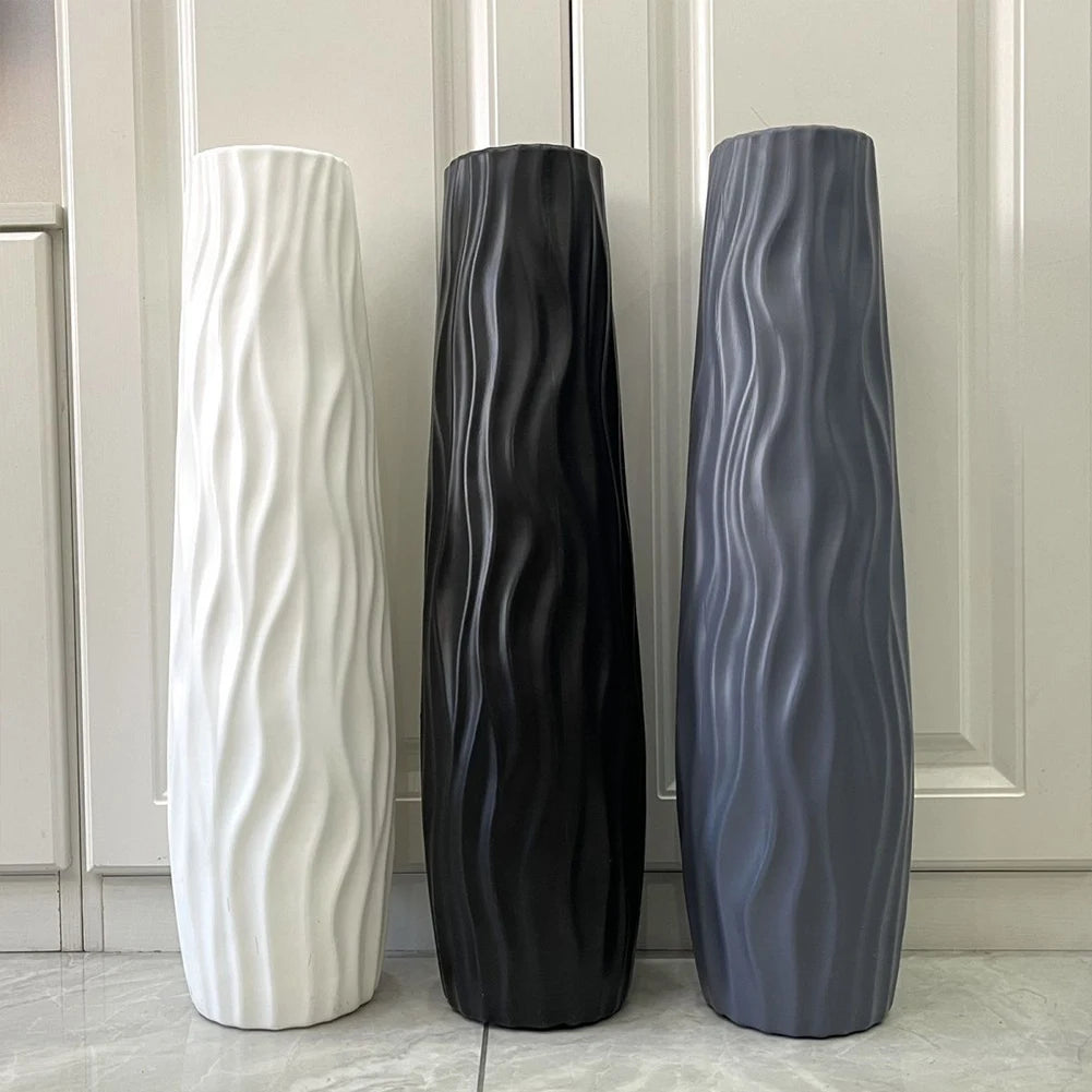 Textured Floor Standing Vase
