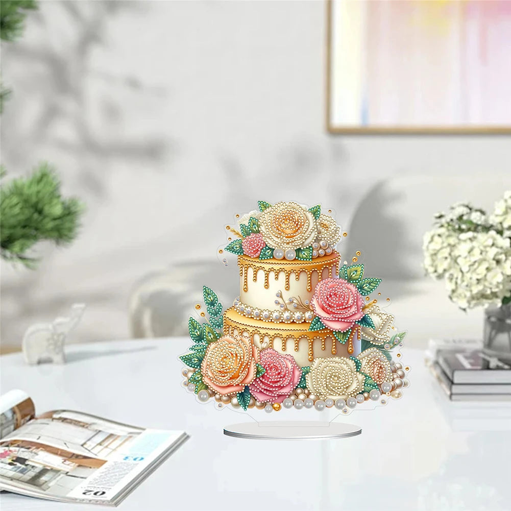 Cactus Diamond Painting Table Decor