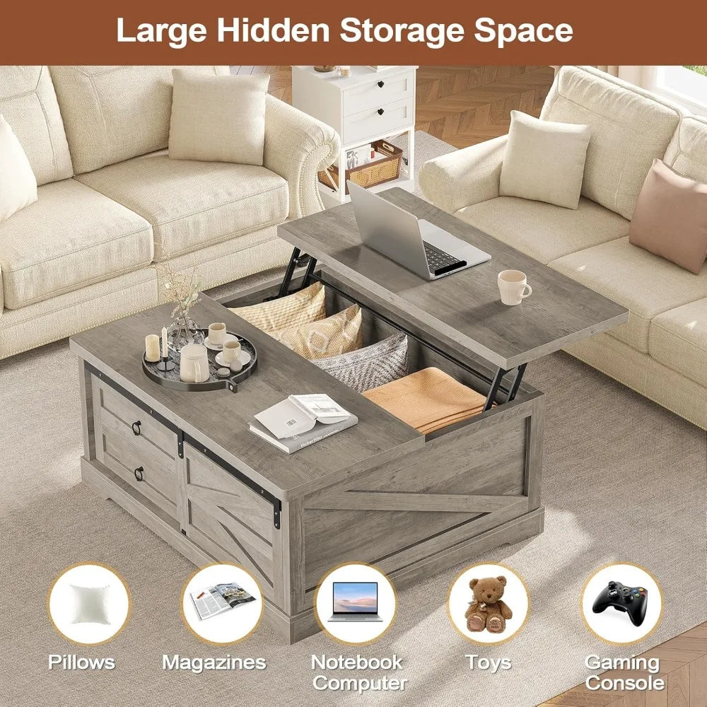 Lift Top Coffee Table with Storage