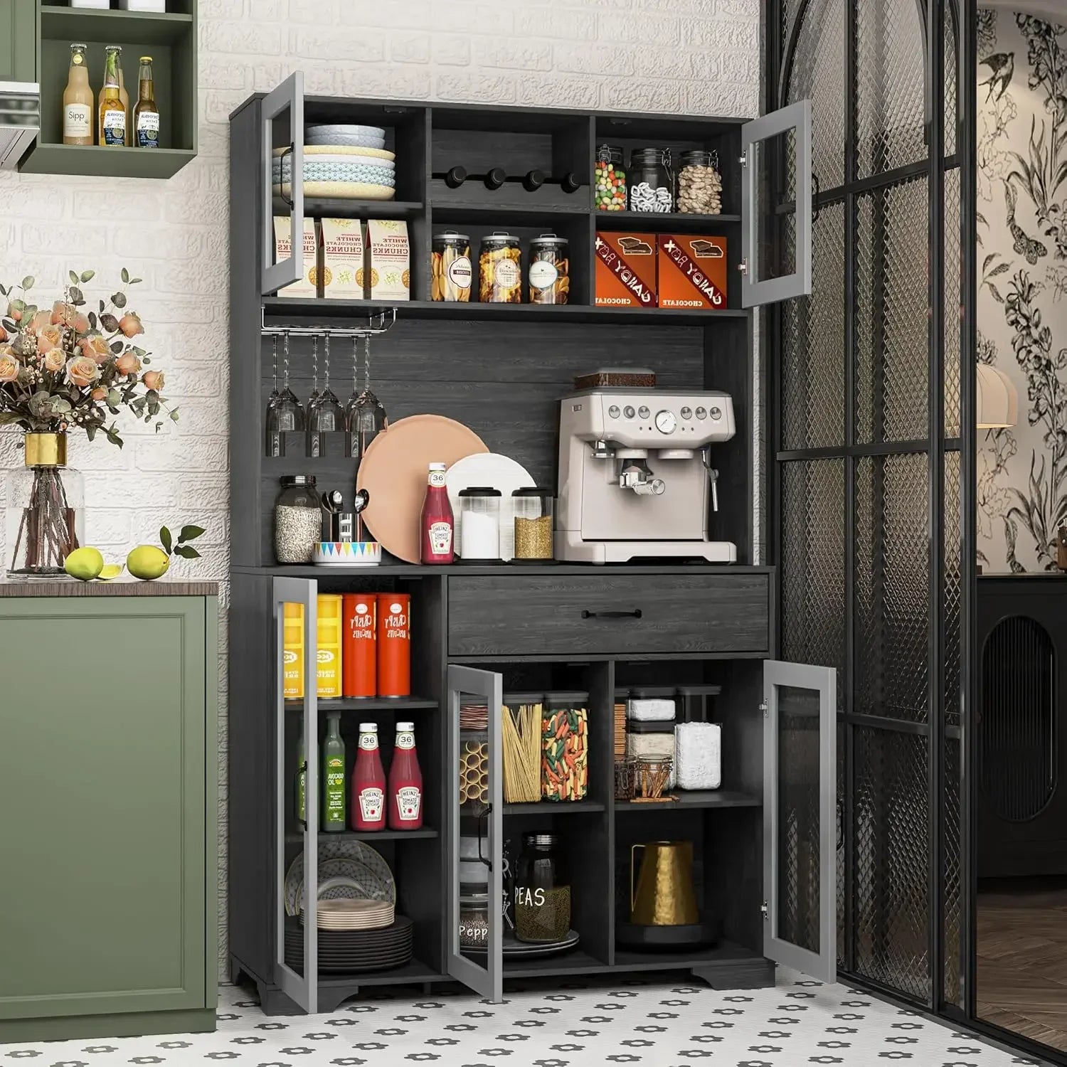 Tall Cabinet with Charging Station