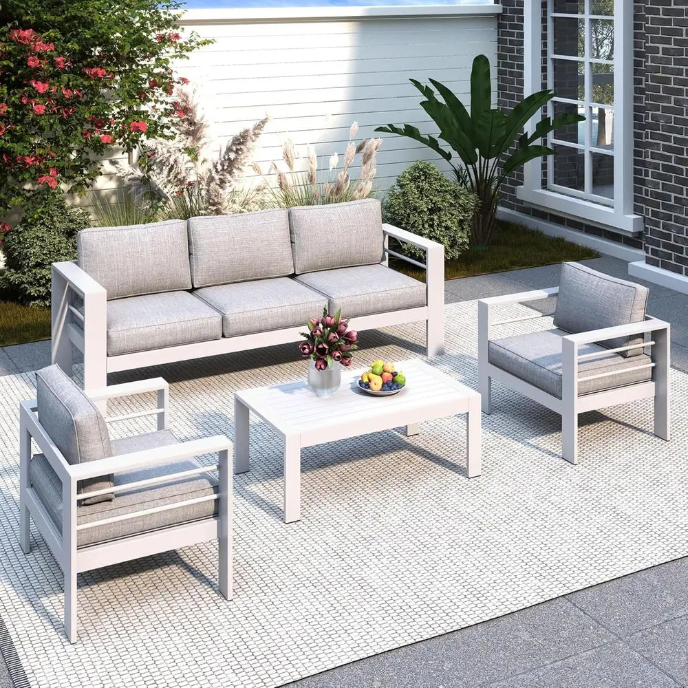 Oversized Metal Patio Furniture Set