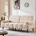 Sherpa Fabric Sleeper Sofa