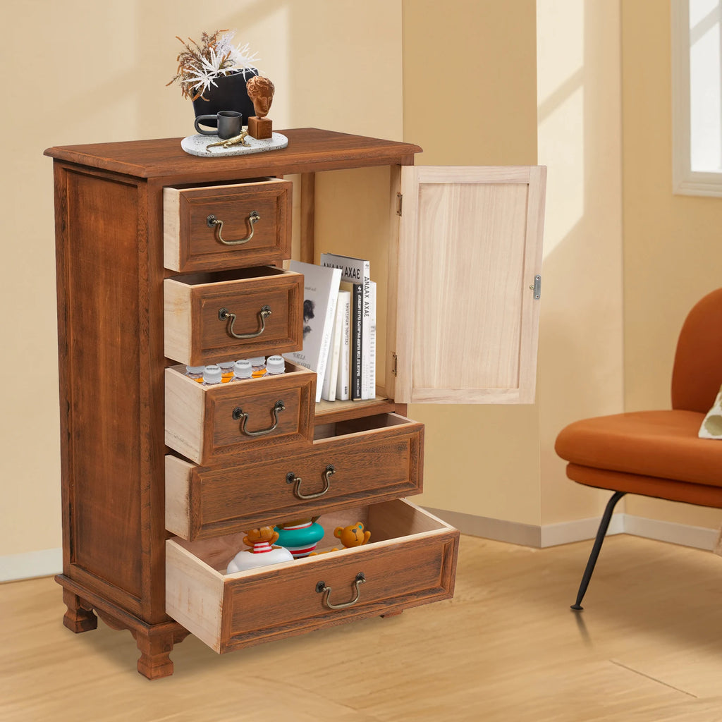 Coffee Color Wood Dresser