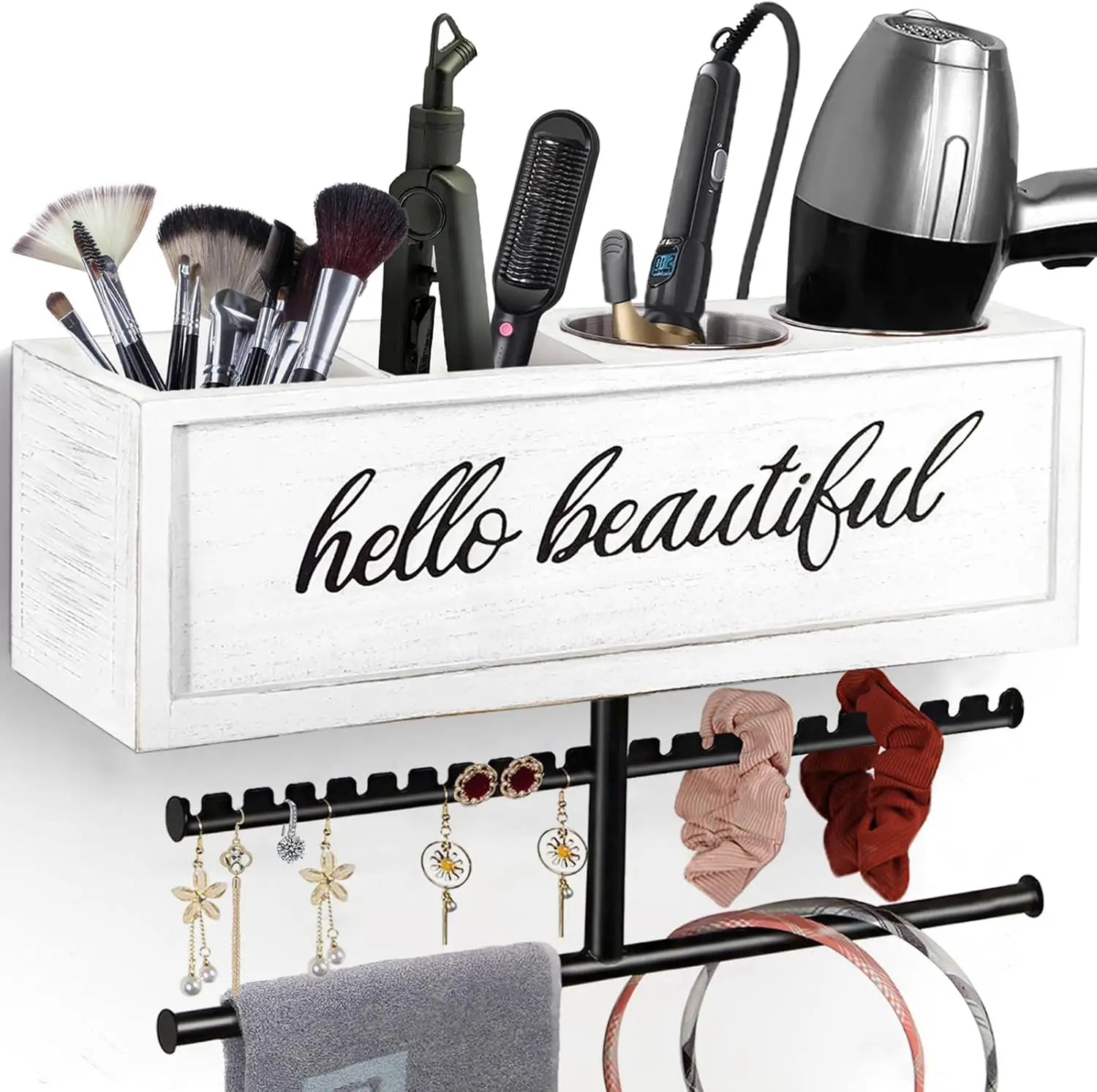Wall Mounted Hair Dryer Holder