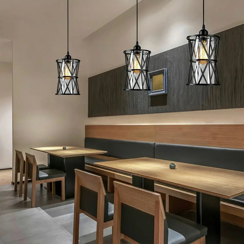 Industrial Hanging Lights 2 PC