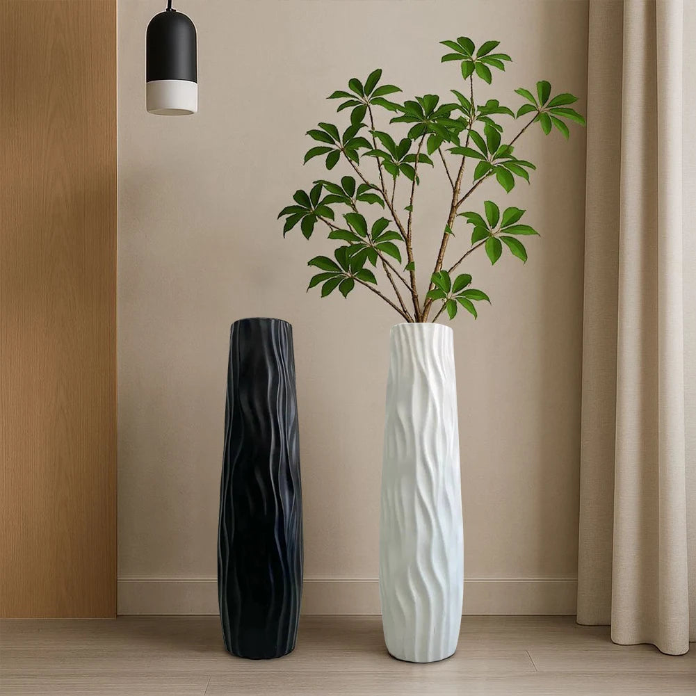 Textured Floor Standing Vase