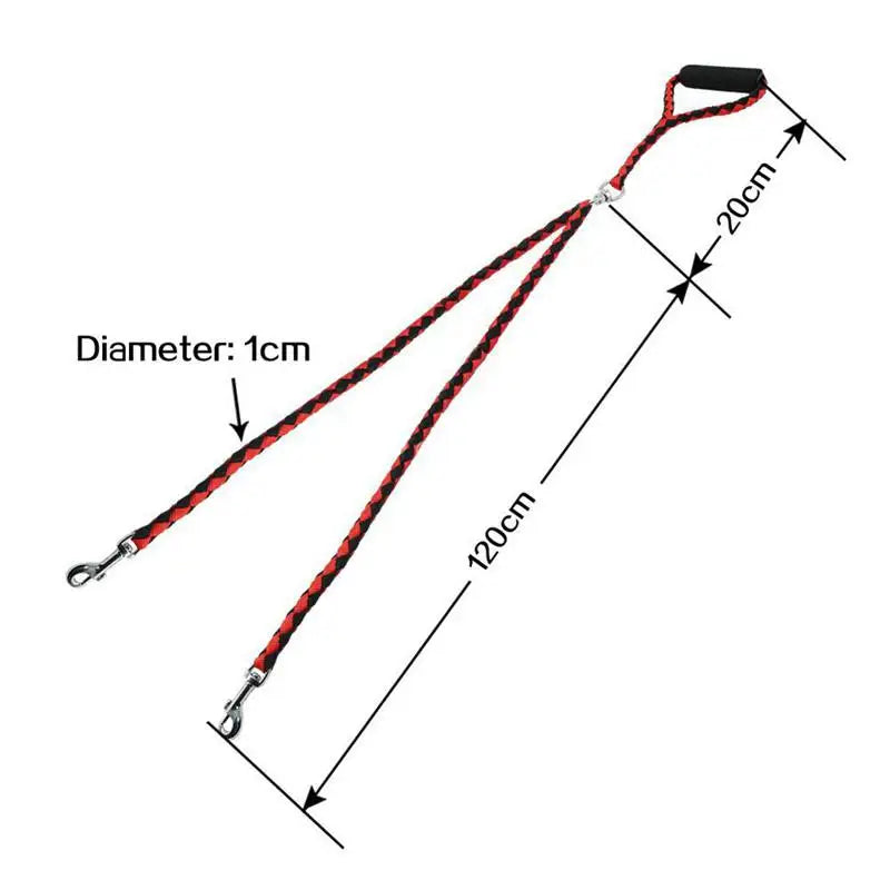 Double Leash 2 Way Couplers Dog
