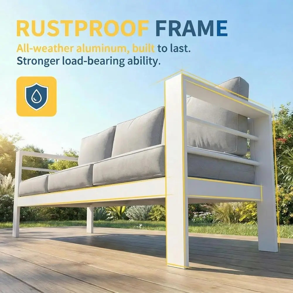Oversized Metal Patio Furniture Set