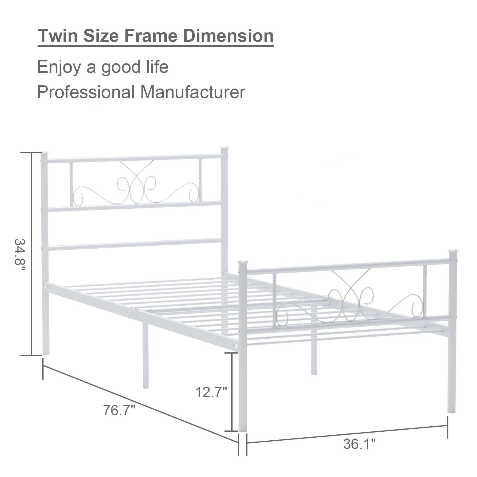 Metal Bed No Box Spring Needed