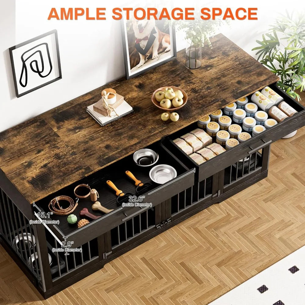 Large Wooden Dog Crate