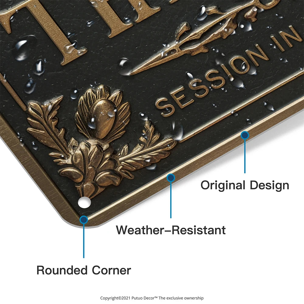 Vintage Metal Tin Sign Wall Art