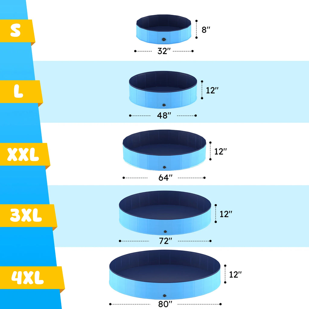 Portable Dog Pool, Foldable