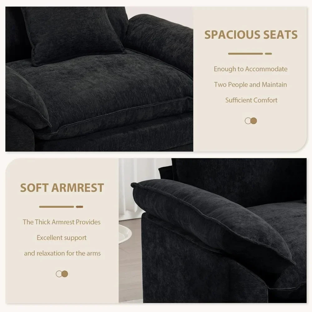 Chenille Oversized Accent Chair