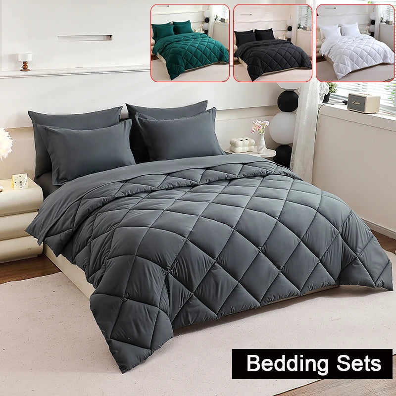 Reversible Solid Comforter 7 Pc