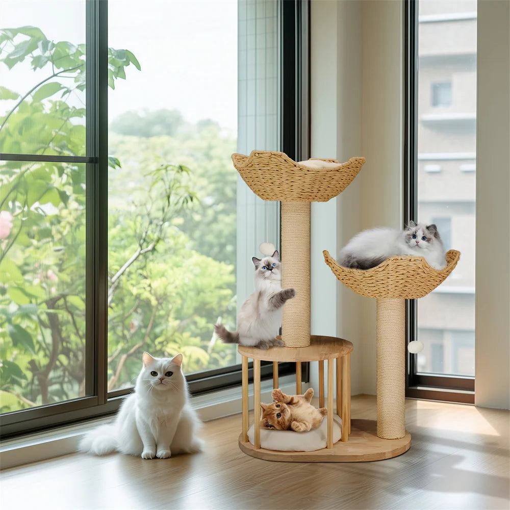3-Tier Cat Tree Padded Perches