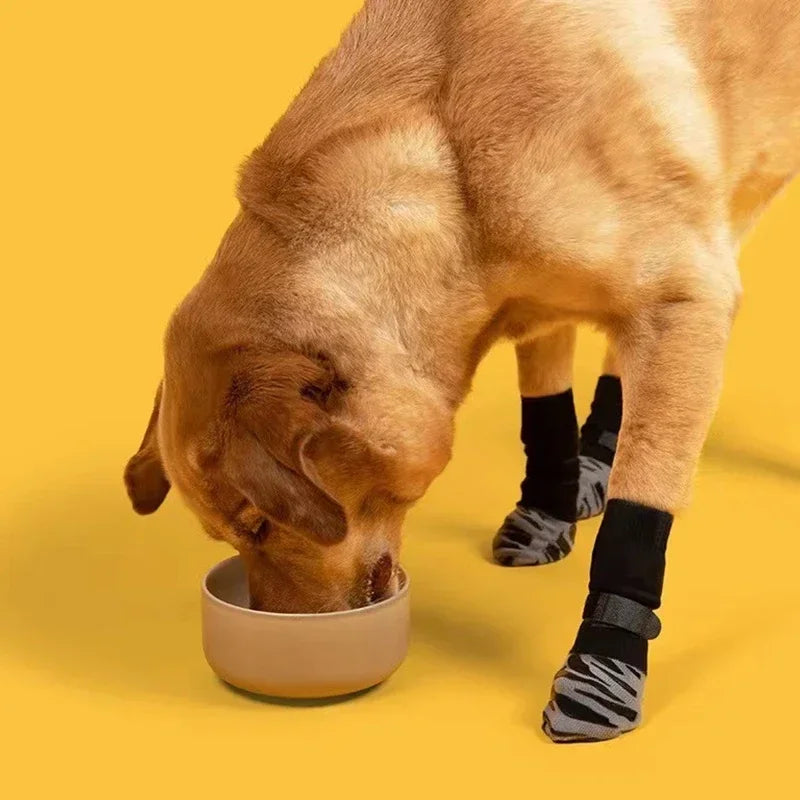 Anti Slip Dog Socks w/Straps