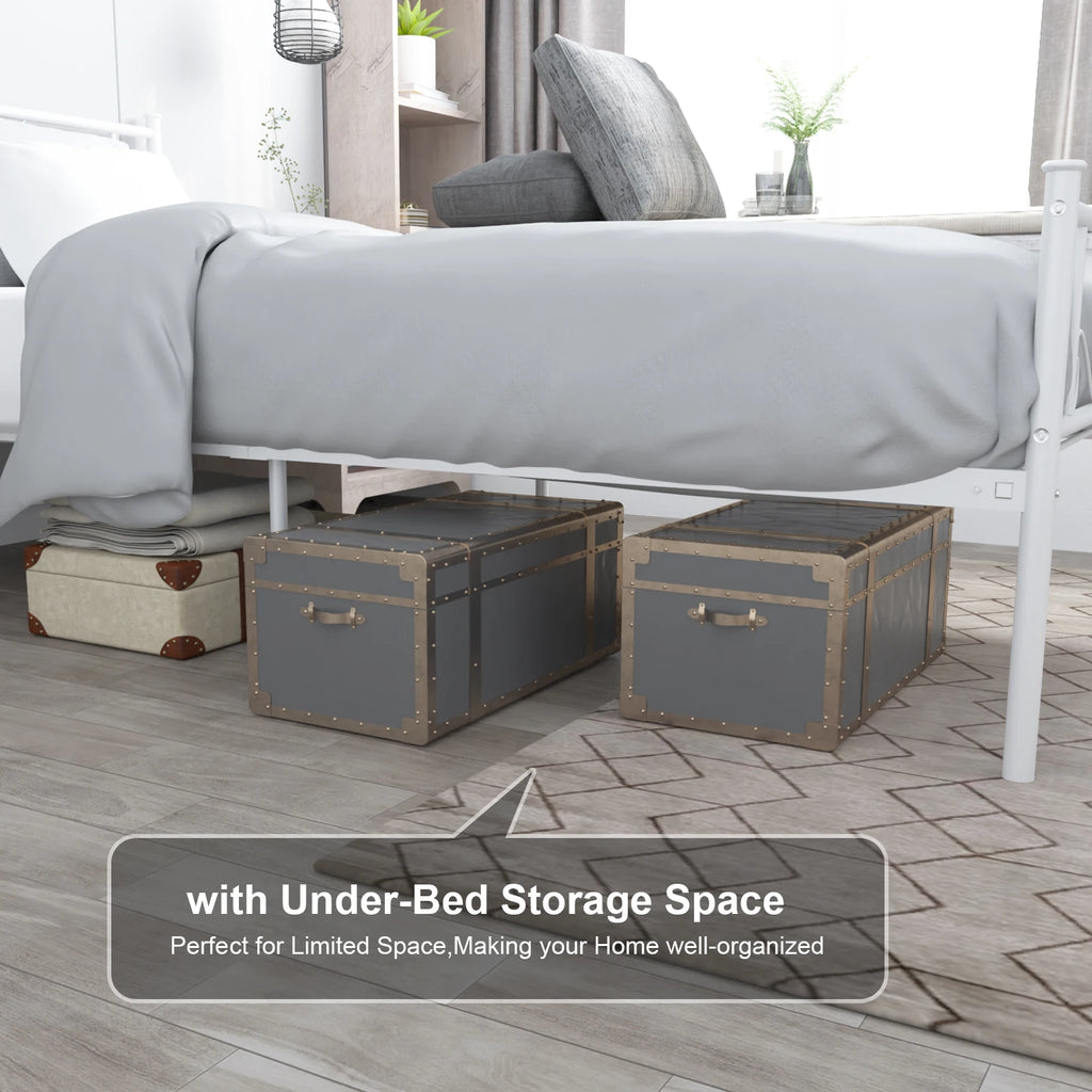 Metal Bed No Box Spring Needed