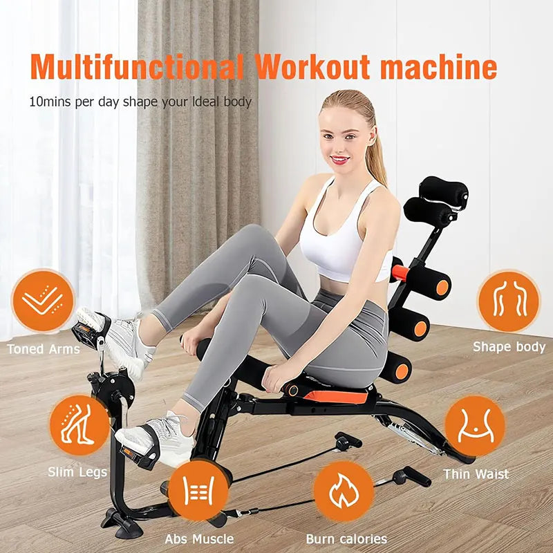 Foldable abdominal exercise bench