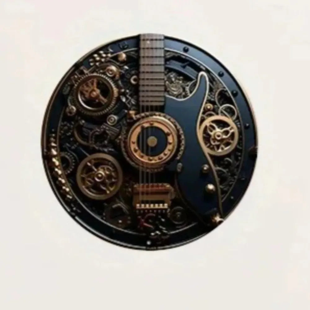 Steampunk Guitar Wall Art