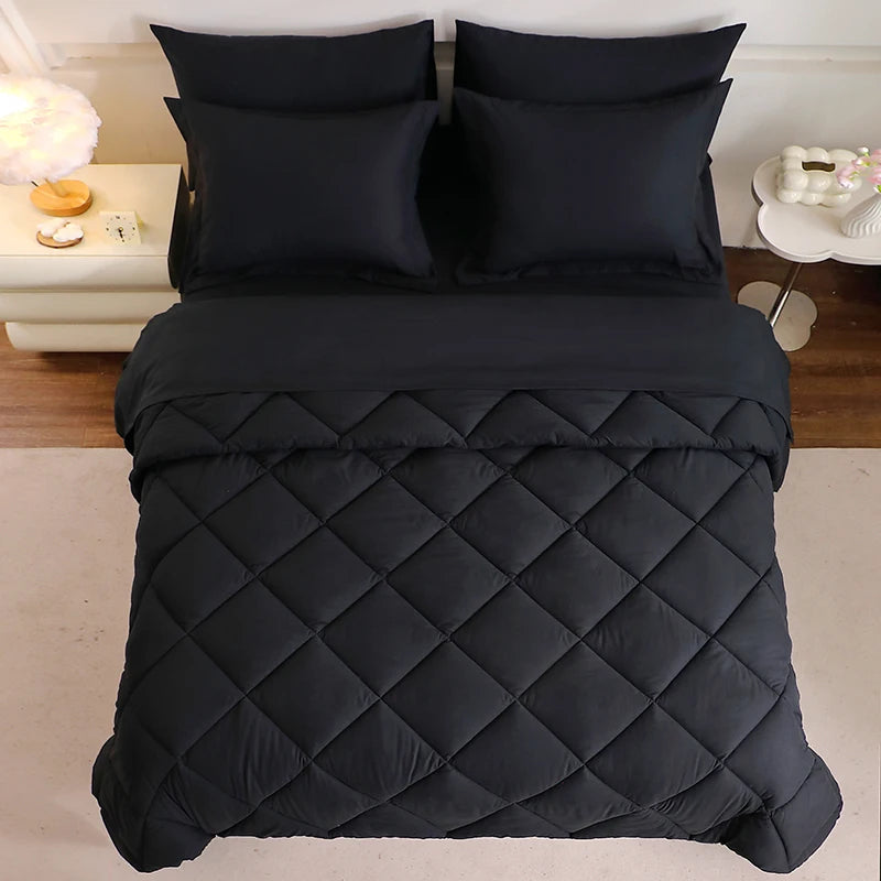 Reversible Solid Comforter 7 Pc