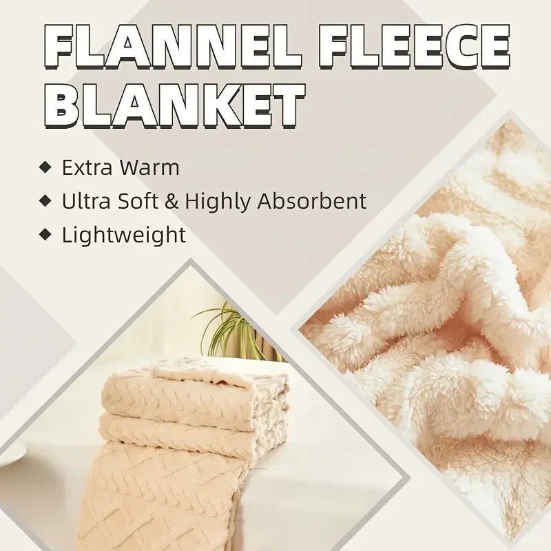 Soft 3D Plush Fleece Blanket
