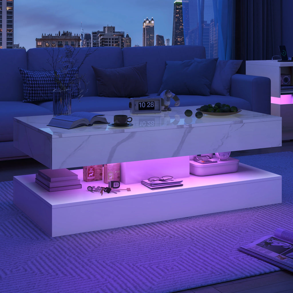 Stylish Coffee Table with LED lights
