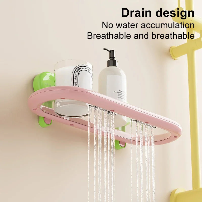 Oval Suction Cup Shelf for Shower