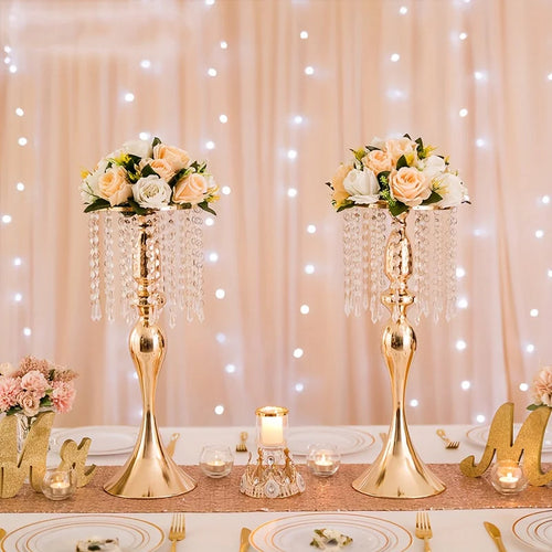21.3 Inch High Crystal Flower Stand