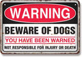 Warning Beware of Dog Sign