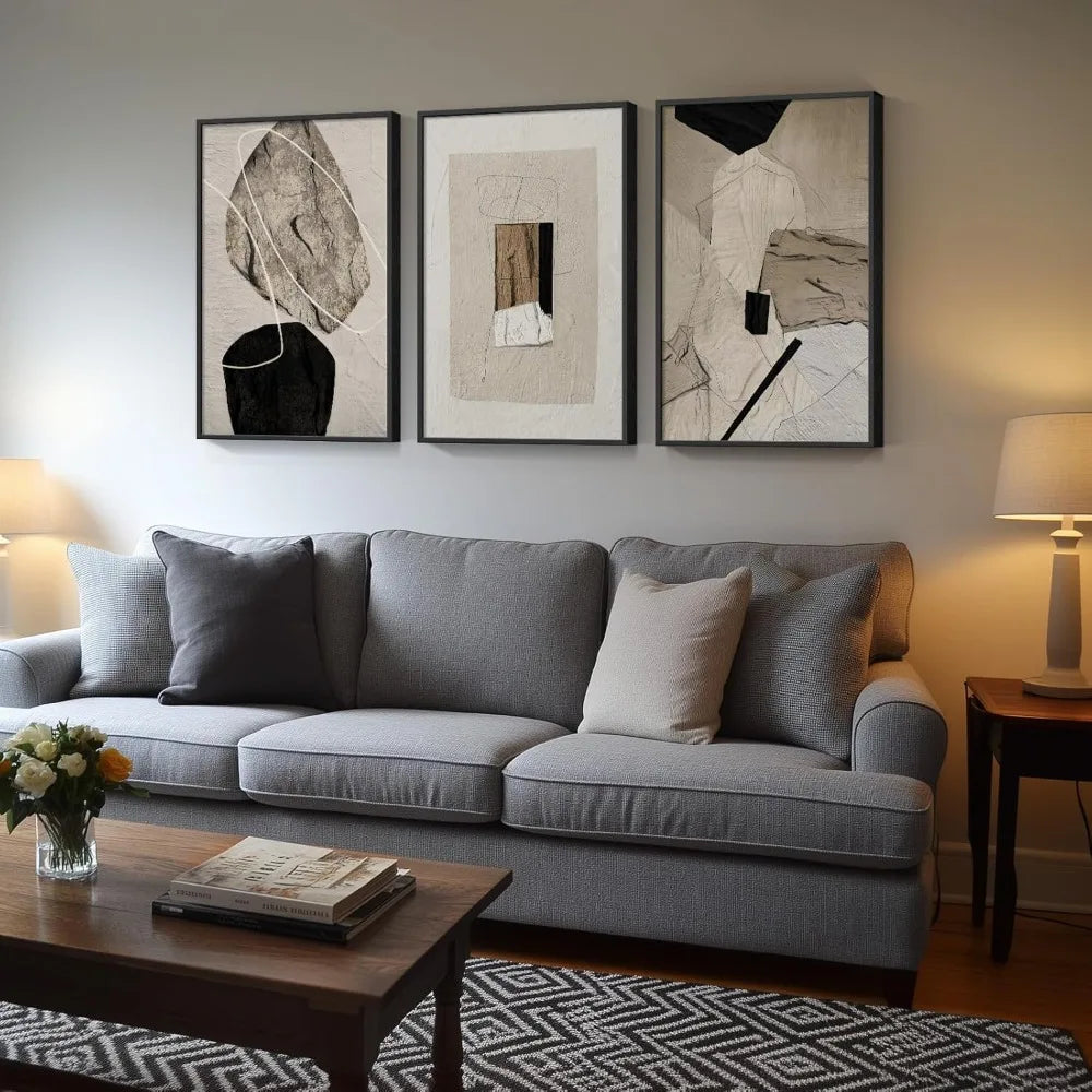 3 Pc Abstract Wall Art