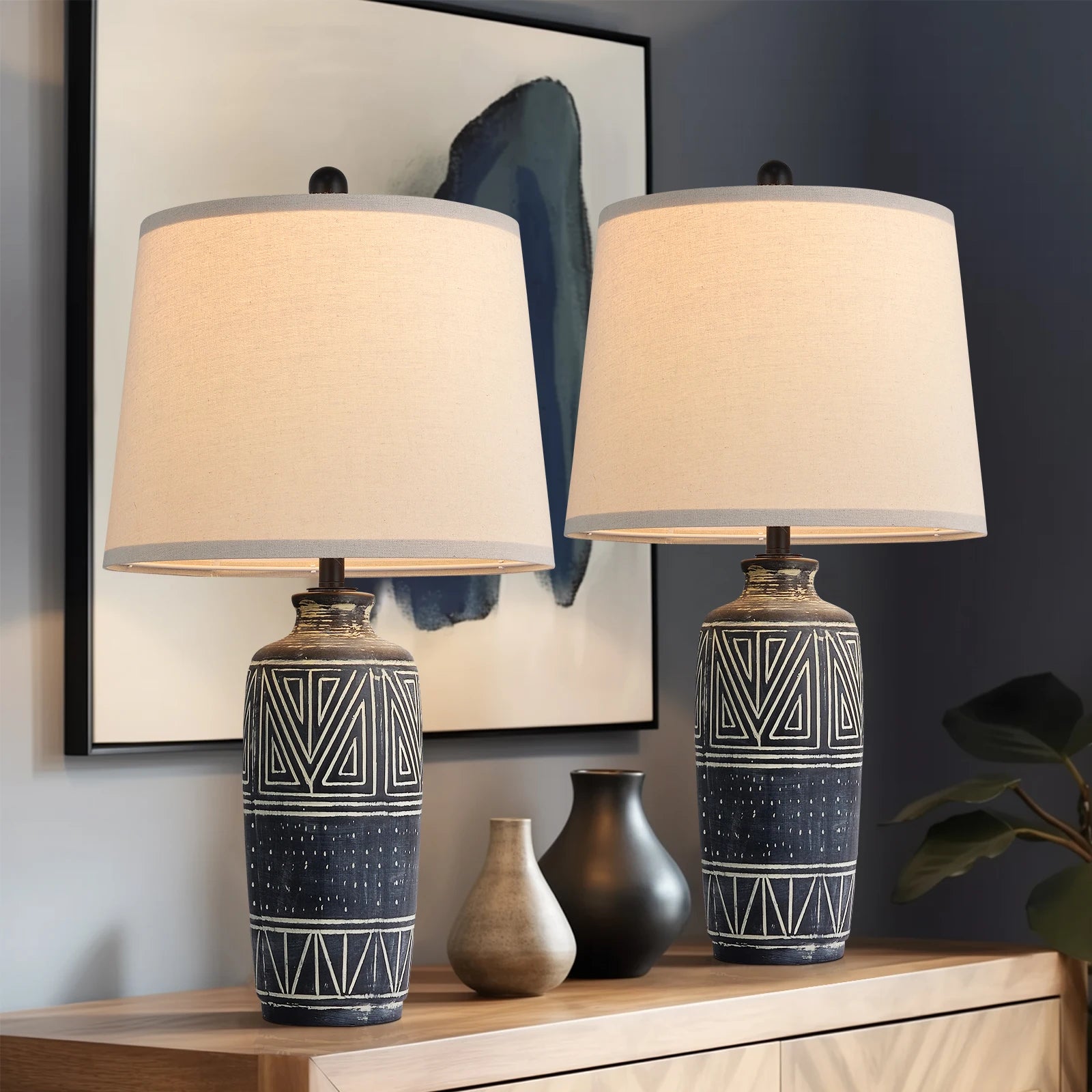 2 Geometric Southwest's Lamps