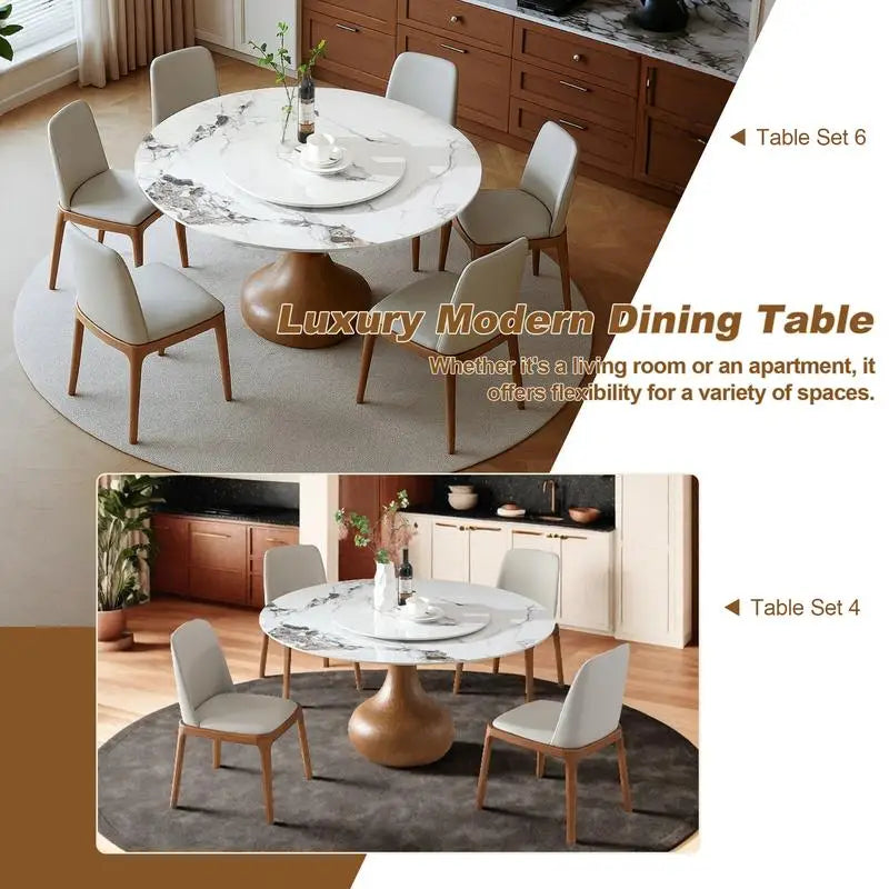 53" Round Sintered Stone Table