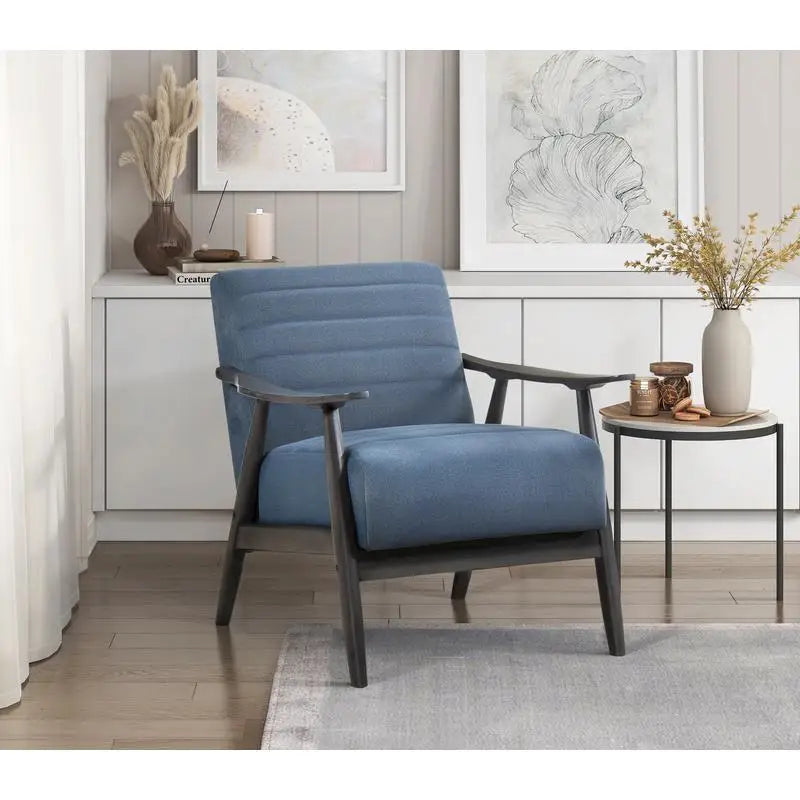 Blue Fabric Upholster Chair