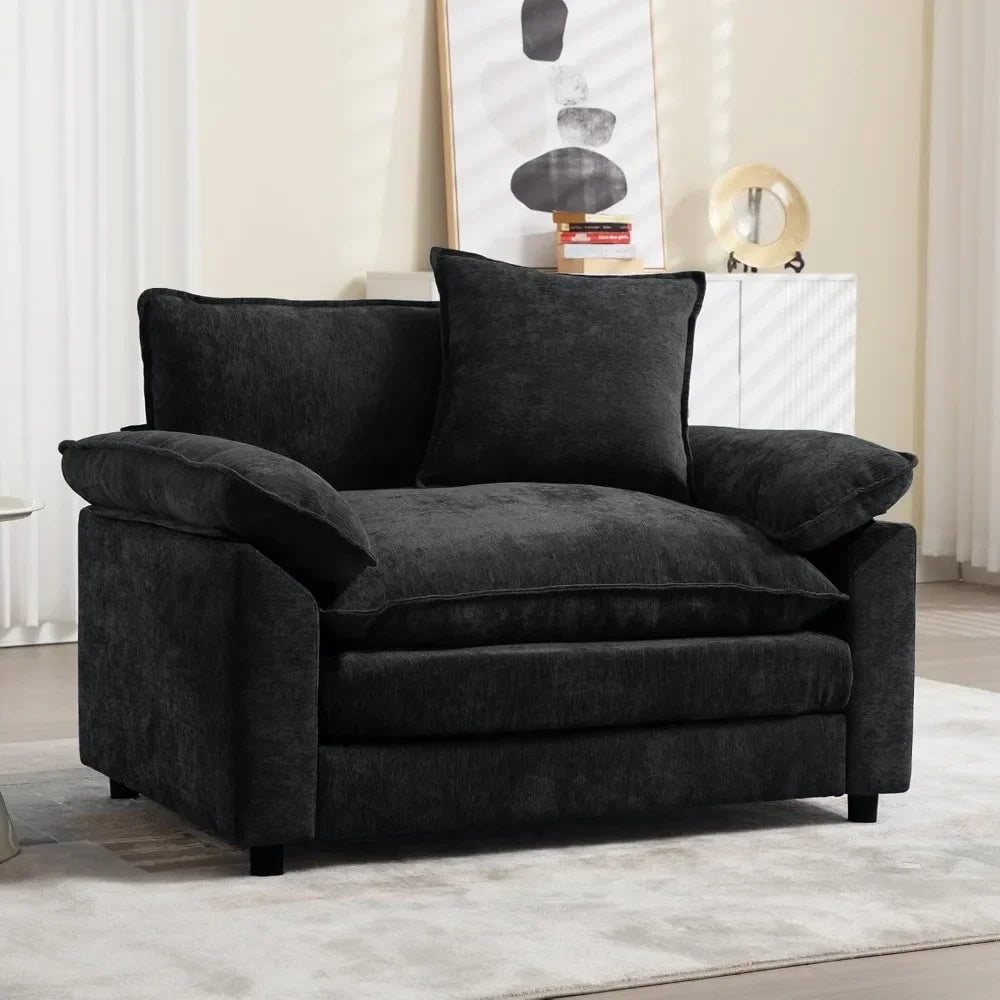 Chenille Oversized Accent Chair