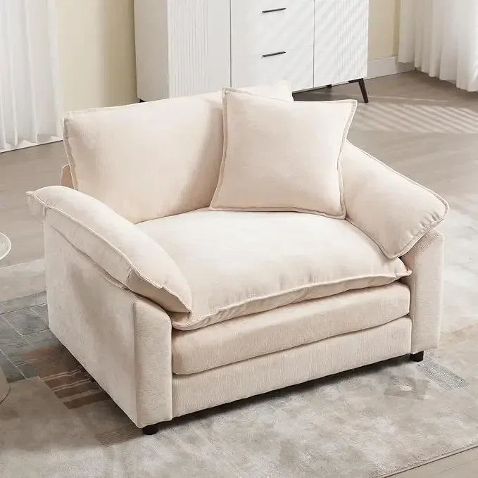 Chenille Oversized Accent Chair