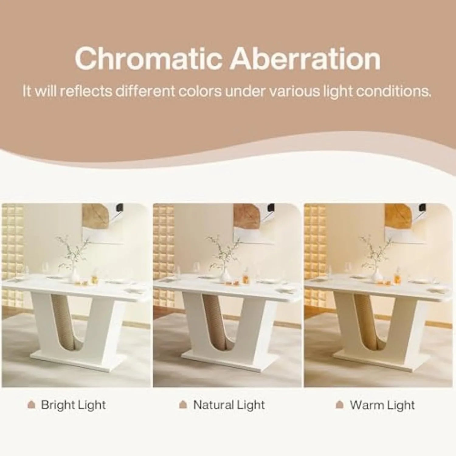 Dining Table  w/U-Shaped Base