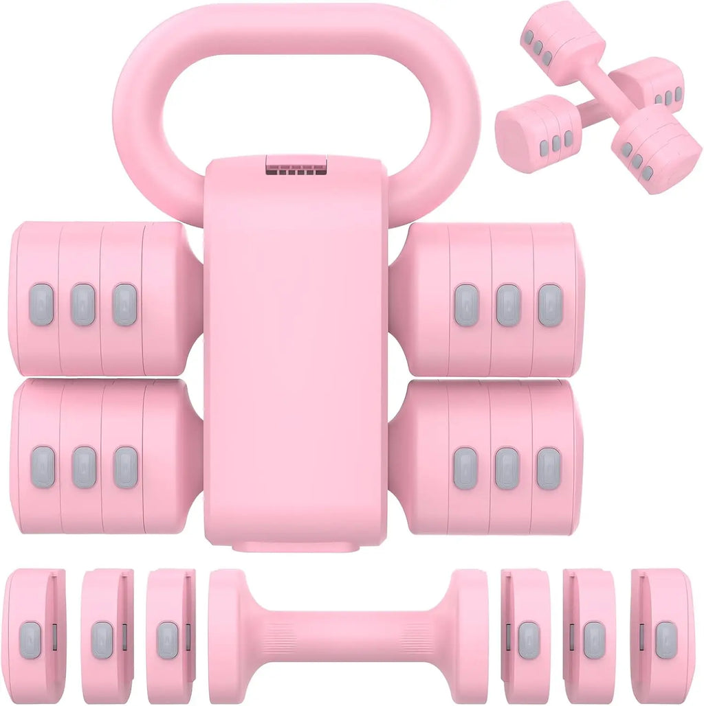 Dumbbells Set w/Kettle Ball