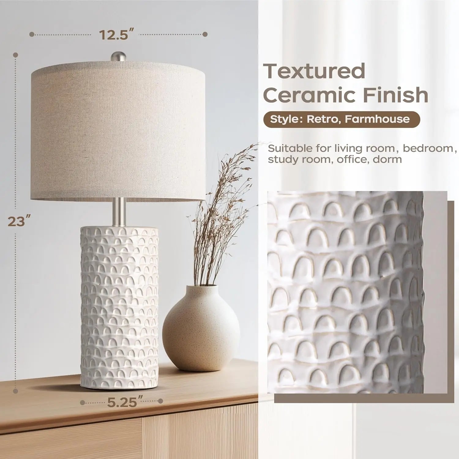 Ceramic Table Lamp Set of 2