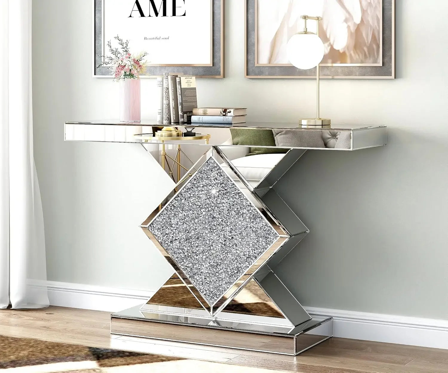 Console Mirrored Table