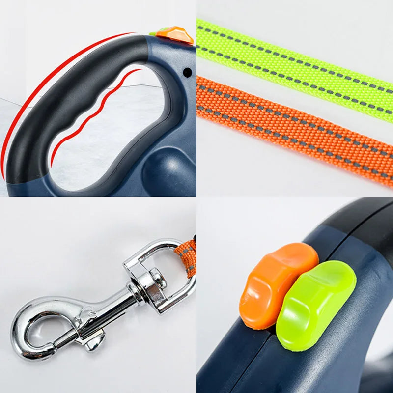 2 Head Auto retractable Dog leash