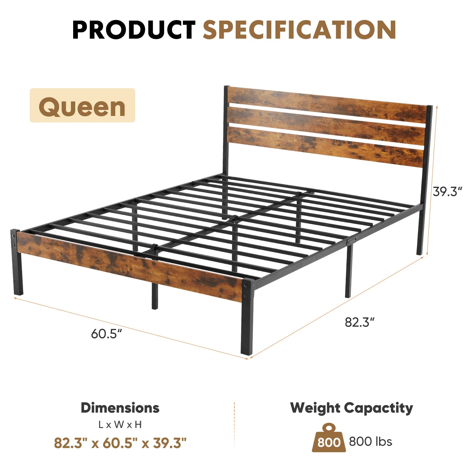Metal Platform Bed Frame