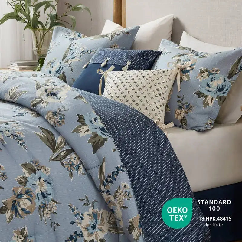 7PCS King Floral Comforter Set
