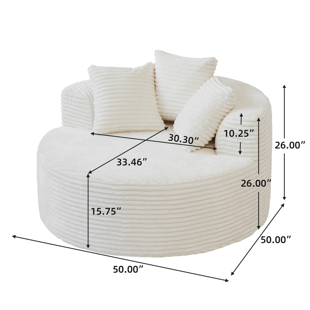 Comfortable Oversized Round Chair