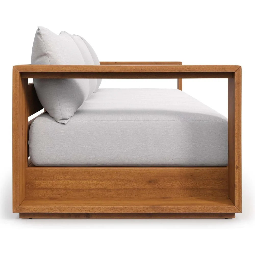 Wood Outdoor Patio Sofa