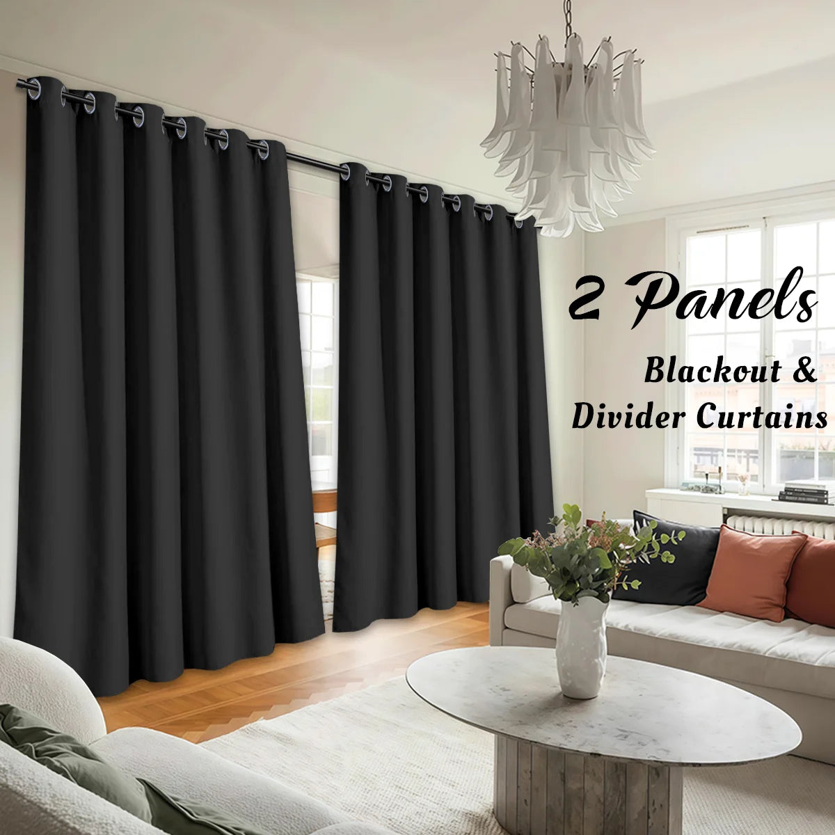 2 PCS Blackout Curtains