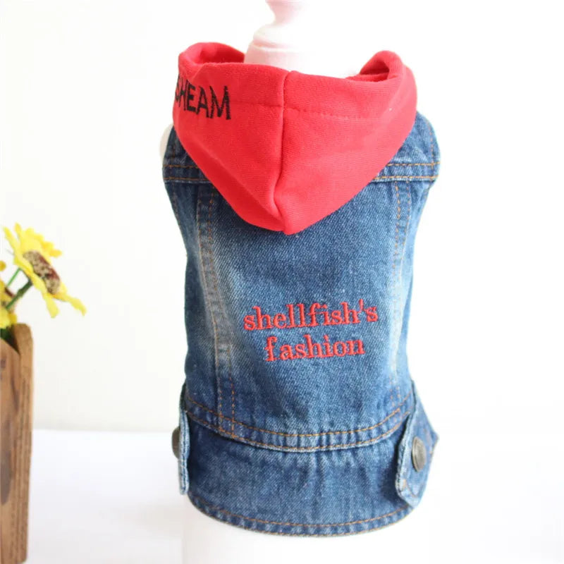 Dog Jeans Jacket/Cowboy T-Shirt