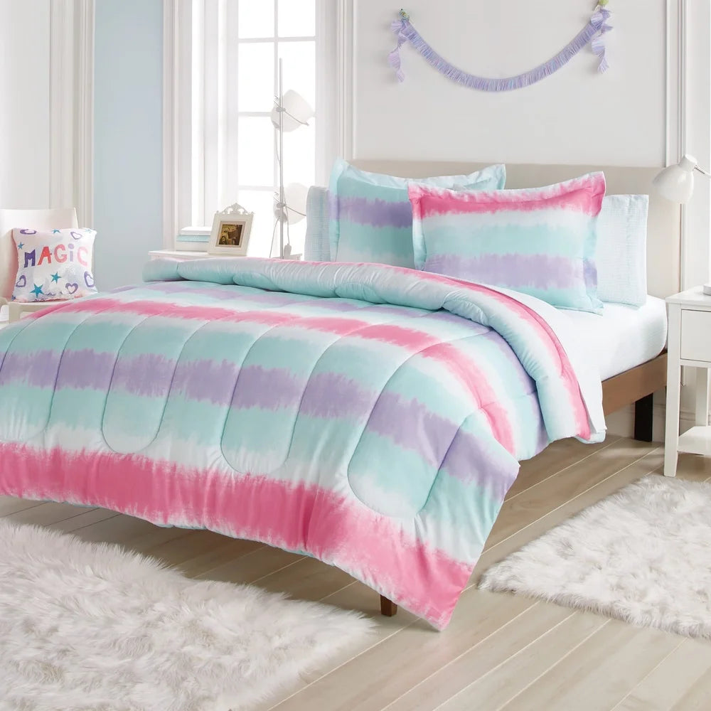 Tie Dye Stripe 5 Pc Comforter Set