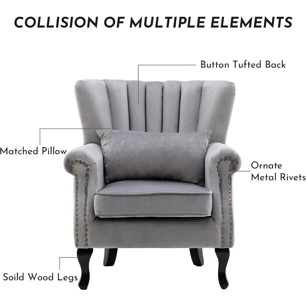 Set of 2  Comfy Corner Sofa Chair