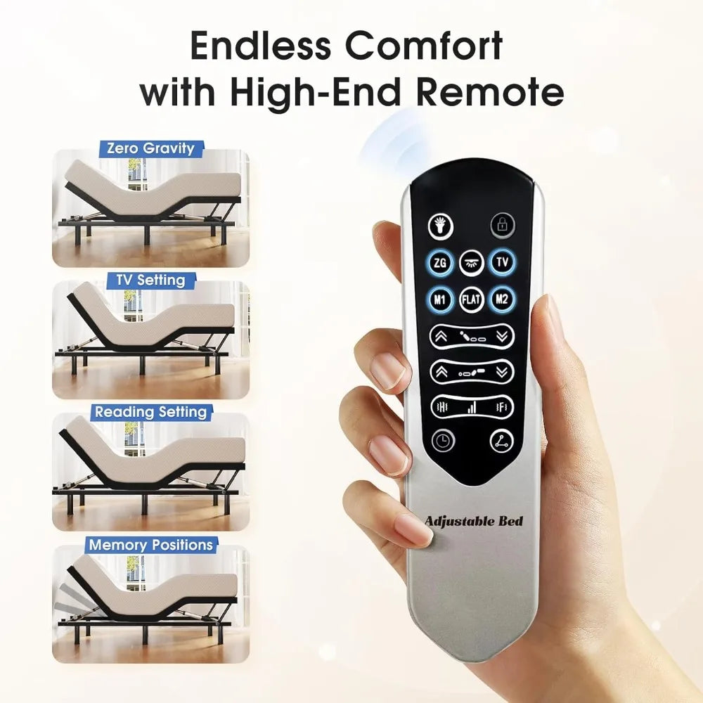 Adjustable Bed w/Massage w/4 USB